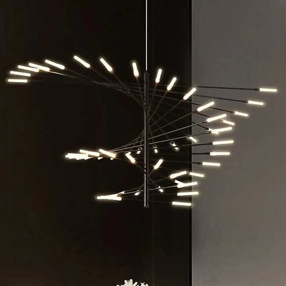 Modern Artistic LED Duplex Chandelier – Statement Lighting - Picture 1 of 2